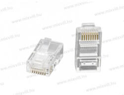 Moduláris csatlakozó 8P/8C UTP CAT. 5 100MHz krimpelhető, aranyozott érintkező (05232) (05232)