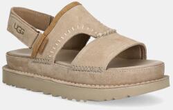 Ugg sandale din piele intoarsa Goldenstar Regenerate femei, culoarea bej, cu platforma, 1167369-SAN PPYA-OBD2A6_80X (1167369.SAN)