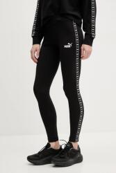 PUMA leggings femei, culoarea negru, cu imprimeu, 685014 PPYA-LGD09E_99X (685014.)