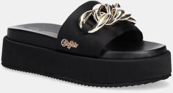Buffalo papuci Noa Slide Chain 2.0 femei, culoarea negru, cu platforma, 1602258-BLK PPYA-KLD12K_99X (1602258.BLK)