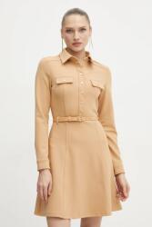 GUESS rochie ZAMA culoarea bej, mini, evazată, W5RK93 KCBO2 PPYA-SUD0J3_80X (W5RK93.KCBO2)