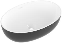 Villeroy & Boch Artis mosdótál 48x32.5 cm ovális mosdótálak fehér-fekete matt 438848BCT8 (438848BCT8)