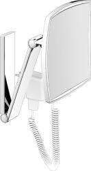 KEUCO Cosmetic mirrors kozmetikai tükör 20x30.8 cm téglalap alakú világítással nikkel 17613059001 (17613059001)