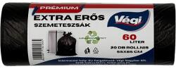  Prémium szemeteszsák extra erős 60 literes fekete 20db/csg 55x65cm 13 micron