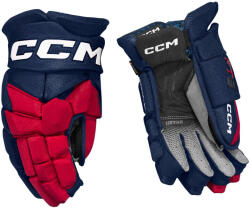 CCM JetSpeed FT8 Navy/Red/White Junior Hokikesztyűk 10 hüvelyk