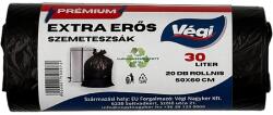 Prémium szemeteszsák extra erős 30 literes fekete 20db/csg 50x60cm 12 micron