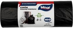  Standard szemeteszsák extra erős 160 literes fekete 10db/csg 80x120cm 30 micron