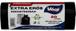  Prémium szemeteszsák extra erős 20 literes fekete 20db/csg 50x50cm 12 micron
