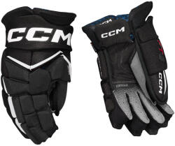 CCM JetSpeed FT8 Black/White Junior Hokikesztyűk 10 hüvelyk
