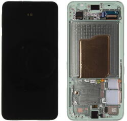 Samsung GH82-36329B-PA Gyári Samsung Galaxy S25 OLED kijelző érintővel Menta színű kerettel, előlap (GH82-36329B-PA)