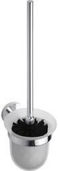 SAPHO BEMETA OMEGA Fali WC kefetartó, üveg, fekete kefe, 95x370x140mm, króm (104113017) (XR300) (XR300)