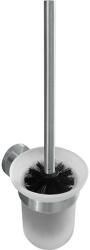 SAPHO BEMETA NEO Fali WC kefetartó, üveg, fekete kefe, 115x360x130mm, inox/matt (104113019) (XS304) (XS304)