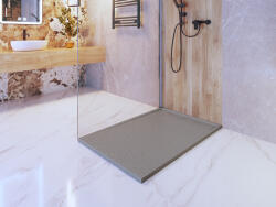 Gamma Erga Almac, SMC zuhanytálca 120 x 80 x 3 cm, szürke matt, ERG-GMA-AL-80120G (ERG-GMA-AL-80120G)