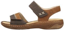 RIEKER Sandale dama, Rieker, V2860-24-Maro, casual, piele ecologica, cu talpa joasa, maro (Marime: 39)