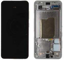 Samsung GH82-36329A-PA Gyári Samsung Galaxy S25 OLED kijelző érintővel Ezüst kerettel, előlap (GH82-36329A-PA)