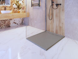 Erga Almac, SMC zuhanytálca 100 x 80 x 3 cm, szürke matt, ERG-GMA-AL-80100G (ERG-GMA-AL-80100G)