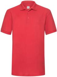 Fruit of the Loom Férfi póló - Heavyweight 65/35 L vörös