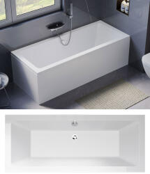 N-smart Karen egyenes akril kád 180x80cm - 36cm mély