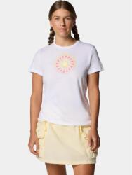 Columbia Ruby Springs Graphic Fitted Short Sleeve Shirt női rövid ujjú póló L fehér