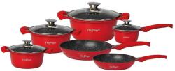 Cheffinger 10 részes tapadásmentes bevonatú edénykészlet Red (CF-DA1010 Red)