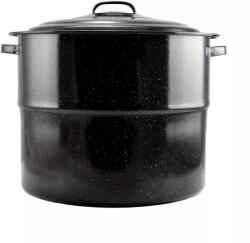 Perfect Home Zománcozott fekete fazék fedővel 45cm, 31, 5 liter (10393)
