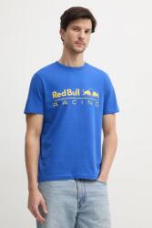 Red Bull Racing x Pepe Jeans pamut póló LOGO TEE lila, férfi, nyomott mintás, RM500016 - lila L