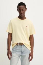 Levi's pamut póló piros, sima - sárga XL