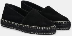 Answear. LAB espadrilles velúrból fekete, platformos - fekete Női 40