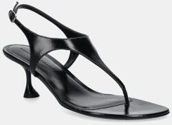 Proenza Schouler bőr szandál Tee Thong fekete, SH252042A - fekete Női 39