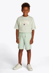 Tommy Hilfiger pamut rövidnadrág zöld, állítható derekú, KB0KB09496 - zöld 122