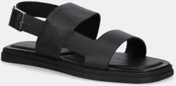 Calvin Klein bőr szandál BACK STRAP W/ BUCKLE fekete, HM0HM01736 - fekete Férfi 41