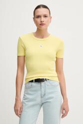 Calvin Klein Jeans t-shirt női, sárga, J20J225244 - sárga XS