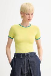 Sunnei t-shirt sárga, PRTWWJER009 - sárga L