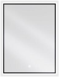 Mexen Erma megvilágított fürdőszobai tükör 60 x 80 cm, LED 6000K, anti-pára, fekete szegély - 9814-060-080-611-70 (9814-060-080-611-70)