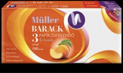 Müller papír zsebkendő 100 db Barackos 3 rétegű