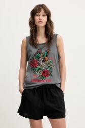 Superdry pamut top szürke, W6012044A-U4M - szürke XS