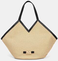 Max Mara Beachwear strand táska bézs, 2516511079600 - bézs Univerzális méret