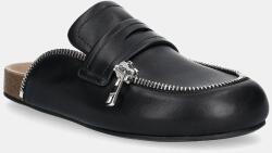JW Anderson bőr papucs Biker Loafer fekete, LF0071 LA0268 999 - fekete Női 40
