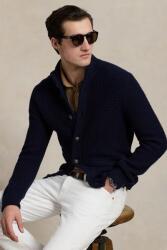 Ralph Lauren gyapjú kardigán sötétkék, 710970292 - sötétkék S