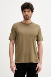 Calvin Klein pamut póló zöld, sima, LV04LB275G - zöld L - answear - 25 990 Ft