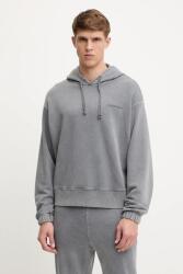 Calvin Klein kapucnis pulcsi otthoni viseletre szürke, sima, kapucnis, LV00NM2894 - szürke XL