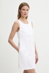 Calvin Klein pamut ruha fehér, mini, egyenes, LV047AB000 - fehér M
