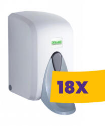 Vialli orvosi könyökkaros zárható folyékony szappanadagoló fehér 500ml (Karton - 18 db) (KS5M)