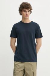 Superdry pamut póló sötétkék, sima, M1012226A-98T - sötétkék L