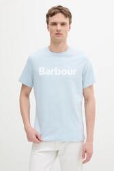 Barbour pamut póló fehér, nyomott mintás - kék L