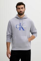 Calvin Klein felső lila, férfi, nyomott mintás, kapucnis, LV040BM800 - lila XXL