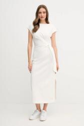 Tommy Hilfiger pamut ruha bézs, maxi, egyenes, WW0WW45159 - bézs M