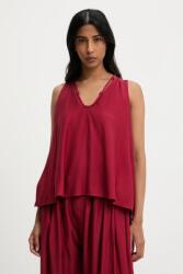ANSWEAR top bordó, sima - burgundia M/L