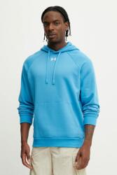 Under Armour felső Rival Fleece fekete, sima, kapucnis, 1379757 - kék M