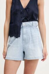 Tommy Jeans farmer rövidnadrág mintás, magas derekú, DW0DW20085 - kék 29